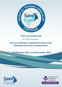 Save Face certificate assessment